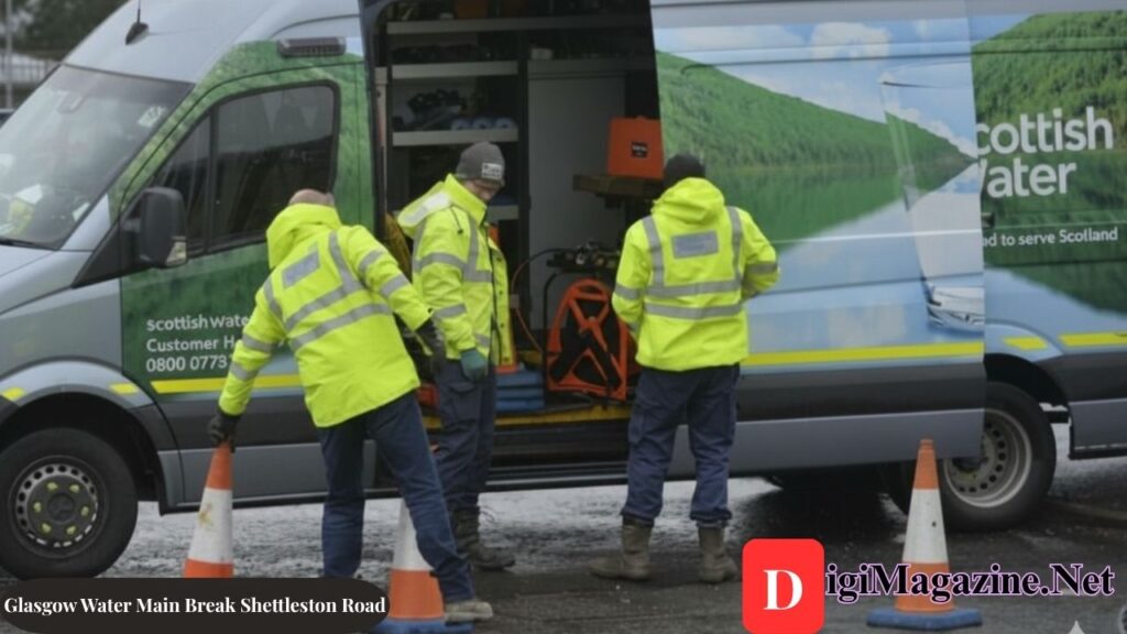 Glasgow Water Main Break Shettleston Road